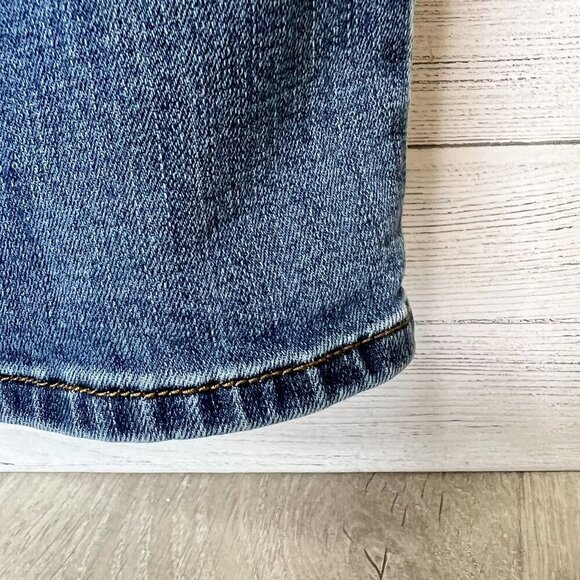 Kut from the Kloth Jeans Womens Size 16 Medium Wash Straight Leg Whiskering - Picture 5 of 15